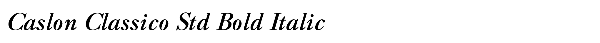 Caslon Classico Std Bold Italic image